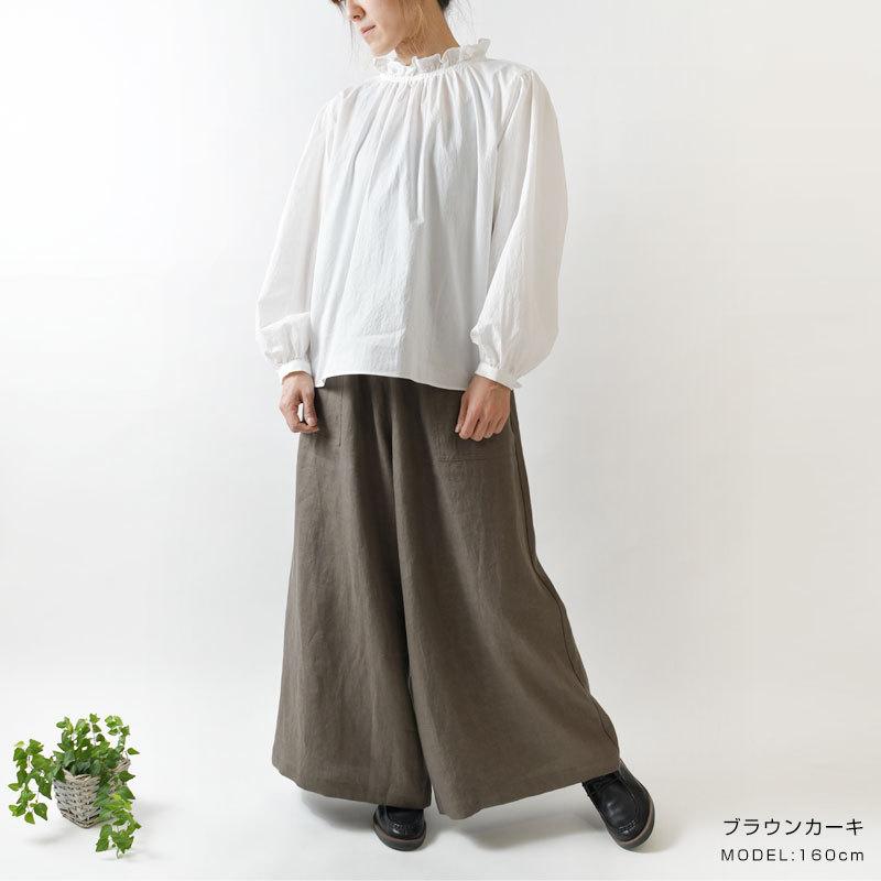 megu様用スロンスクエアリネン100%ガウチョパンツ 10%OFFクーポン パンツ レディース slone square スロンスクエア