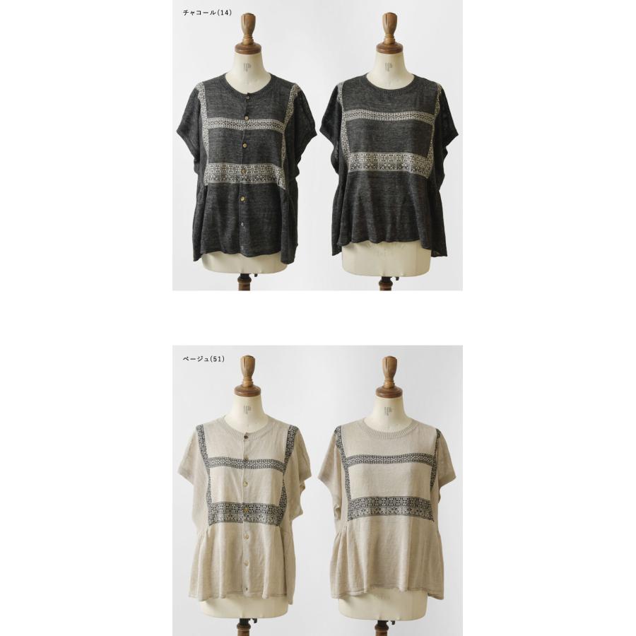 nontan出品 TANG!（タング） SALE 40%OFF TANG リネン ニット 2way 半袖