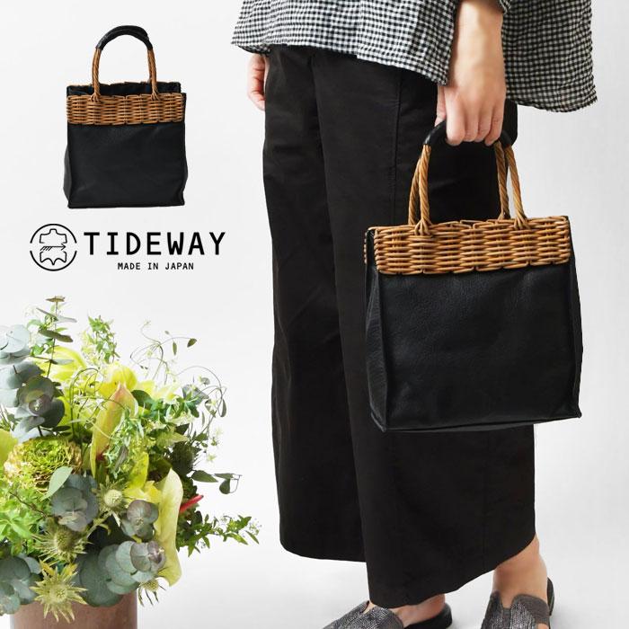 TIDEWAY TIDE WAY タイド ウェイ ARUROG LEATHER SQUARE TOTE 