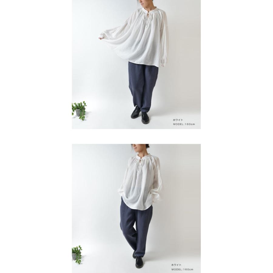 10%OFFクーポン ブラウス TUTIE. ツチエ 前後両A面 2WAY リネン 