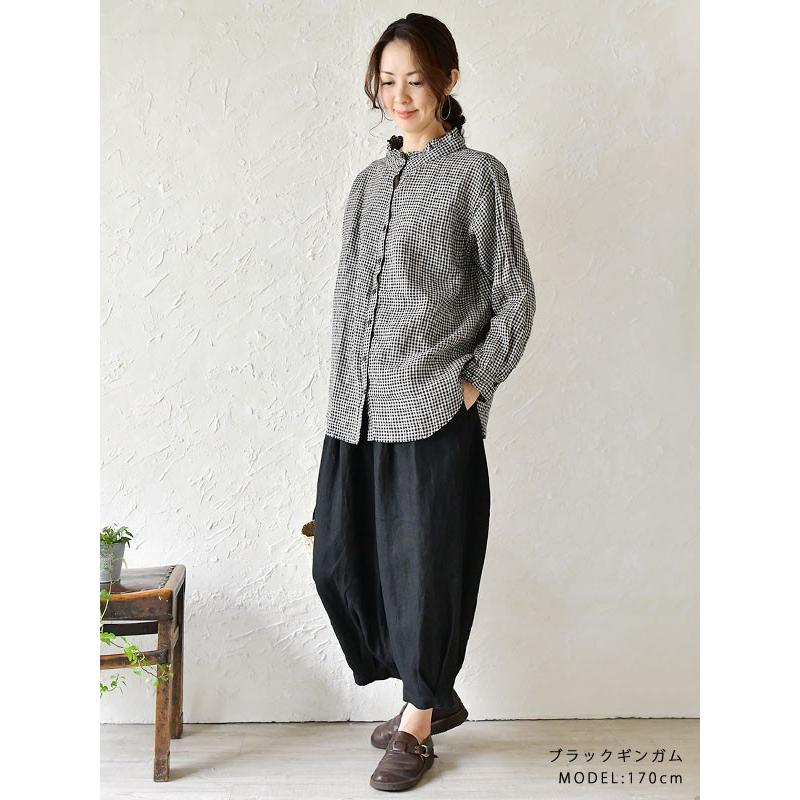 ubasoku（ウバソク） 10%OFFクーポン ブラウス フリル スタンドカラー