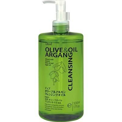 (送料無料)(まとめ買い・ケース販売)ディブ オリーブ＆アルガン クレンジングオイル（500mL）（20個セット）/ 熊野油脂