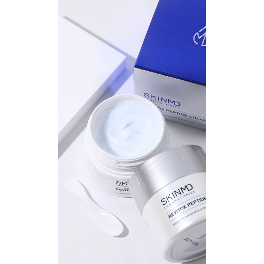 韓国コスメ Skinmd ハリ レビトックスペプチドクリーム スキンケア 基礎化粧品 50g シワ 韓国コスメ 目元 おでこ 眉間 韓国コスメ ハリ しみ 透明感 乾燥肌 Matmat ツヤ くすみ 敏感 当季大流行