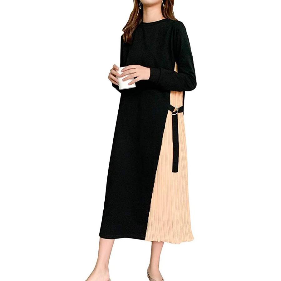 品質は非常に良い エアバイ サイド プリーツ ロング ワンピース バイカラー プリーツワンピース 結婚式 春 オオキイ 春用 オシャレ カワイイ 女の子 サラサラ Uvケア用品 Www We Job Com