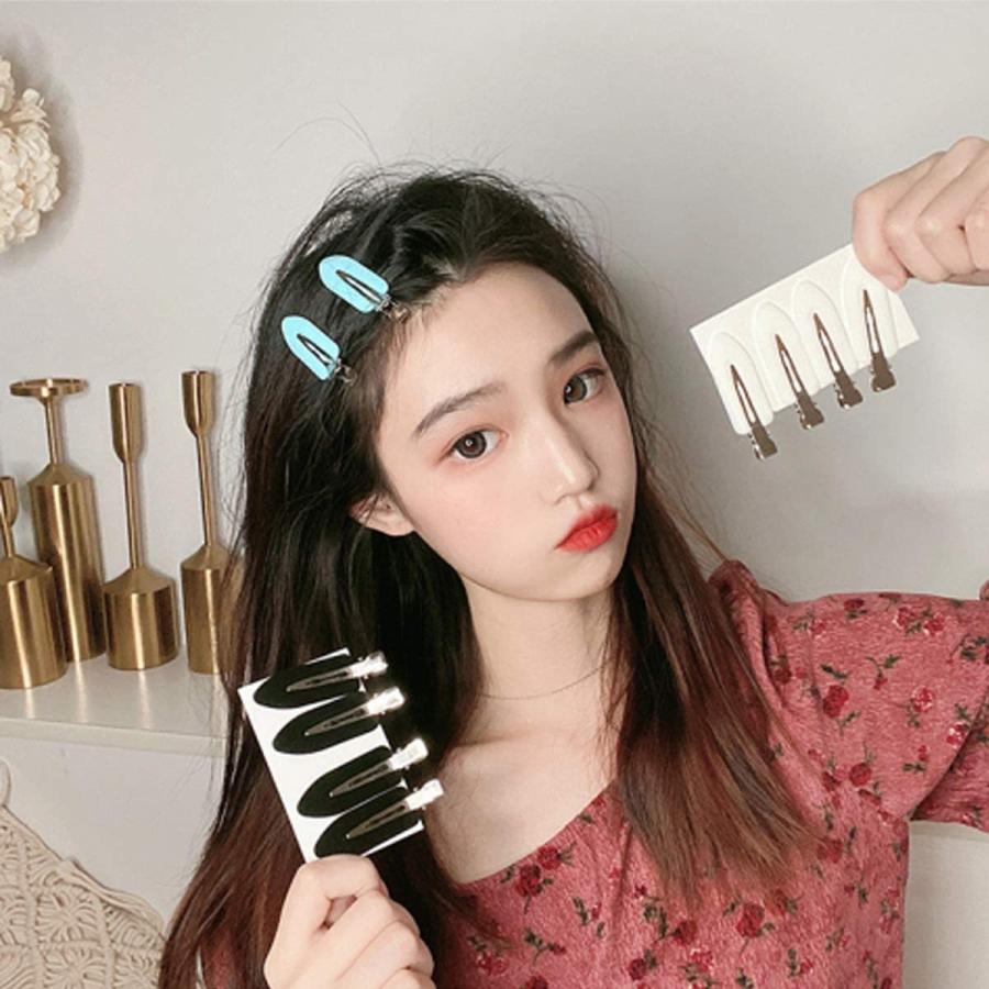 ヘアピン 跡が付かない前髪クリップ 髪留め 前髪固定 髪飾り ヘアアクセサリー ヘアクリップ キャンディー カラー 12個入り ブラック ホワイト Matmat 通販 Yahoo ショッピング