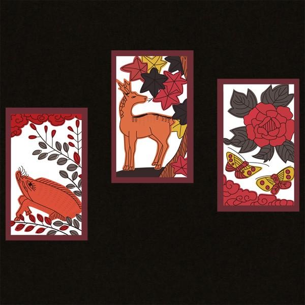 和柄ｔシャツ 花札猪鹿蝶 メンズ長袖 バックプリント Ma 0039 Mlt B 纏yahoo ショップ 通販 Yahoo ショッピング