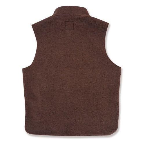 2021新作秋冬 Edit clothing Hard seep boa vest(ハードシープボアベスト/ブラウン) 5cm　