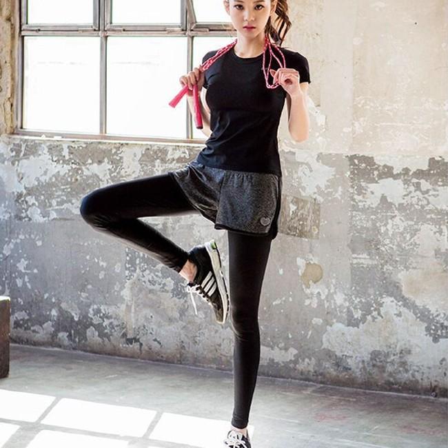 ヨガパンツ　レディース　レギンス一体型　スポーツレギンス　7分丈　スパッツ　フィットネス　ランニング　メール便　送料無料 | ブランド登録なし | 06