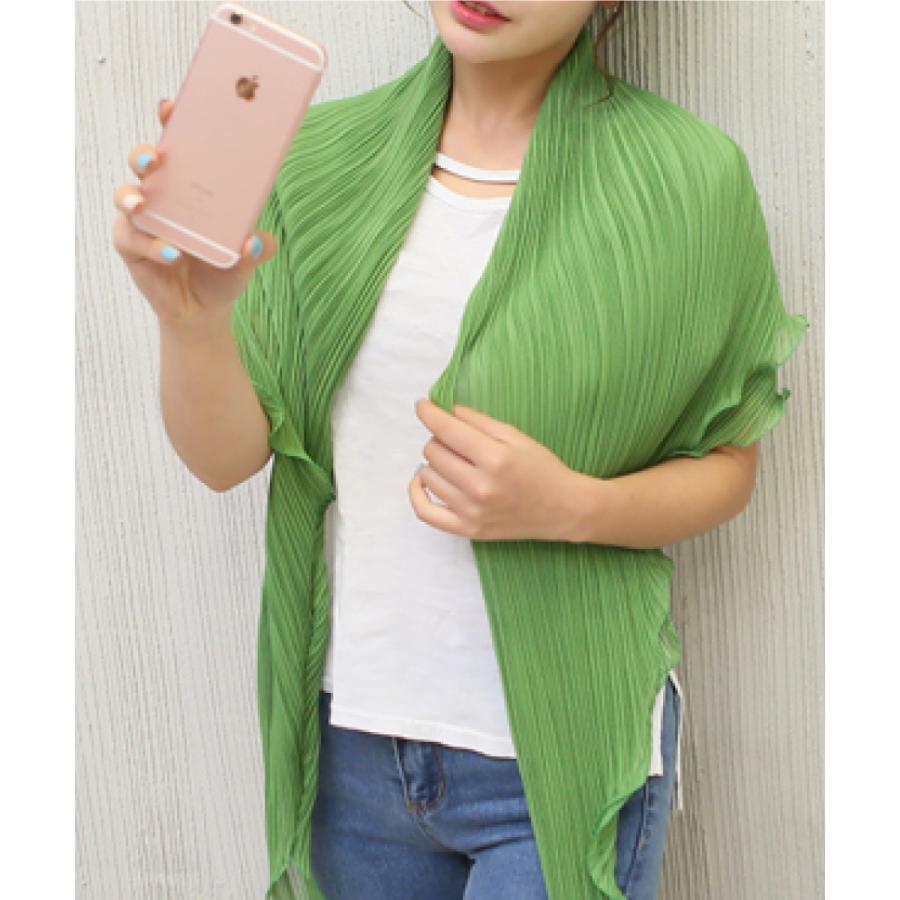 UVカット ショール スカーフ カーディガン プリーツ 日焼け対策 冷房対策 2way エレガント 運転 車 自転車 ママ レディース | ブランド登録なし | 11