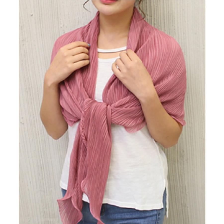 UVカット ショール スカーフ カーディガン プリーツ 日焼け対策 冷房対策 2way エレガント 運転 車 自転車 ママ レディース | ブランド登録なし | 17