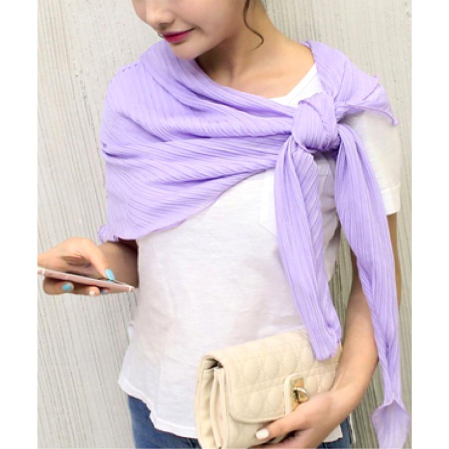 UVカット ショール スカーフ カーディガン プリーツ 日焼け対策 冷房対策 2way エレガント 運転 車 自転車 ママ レディース | ブランド登録なし | 07