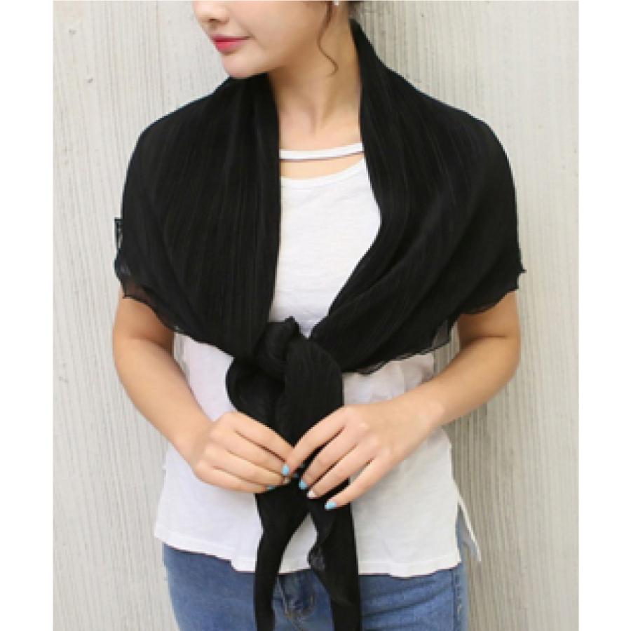 UVカット ショール スカーフ カーディガン プリーツ 日焼け対策 冷房対策 2way エレガント 運転 車 自転車 ママ レディース | ブランド登録なし | 09