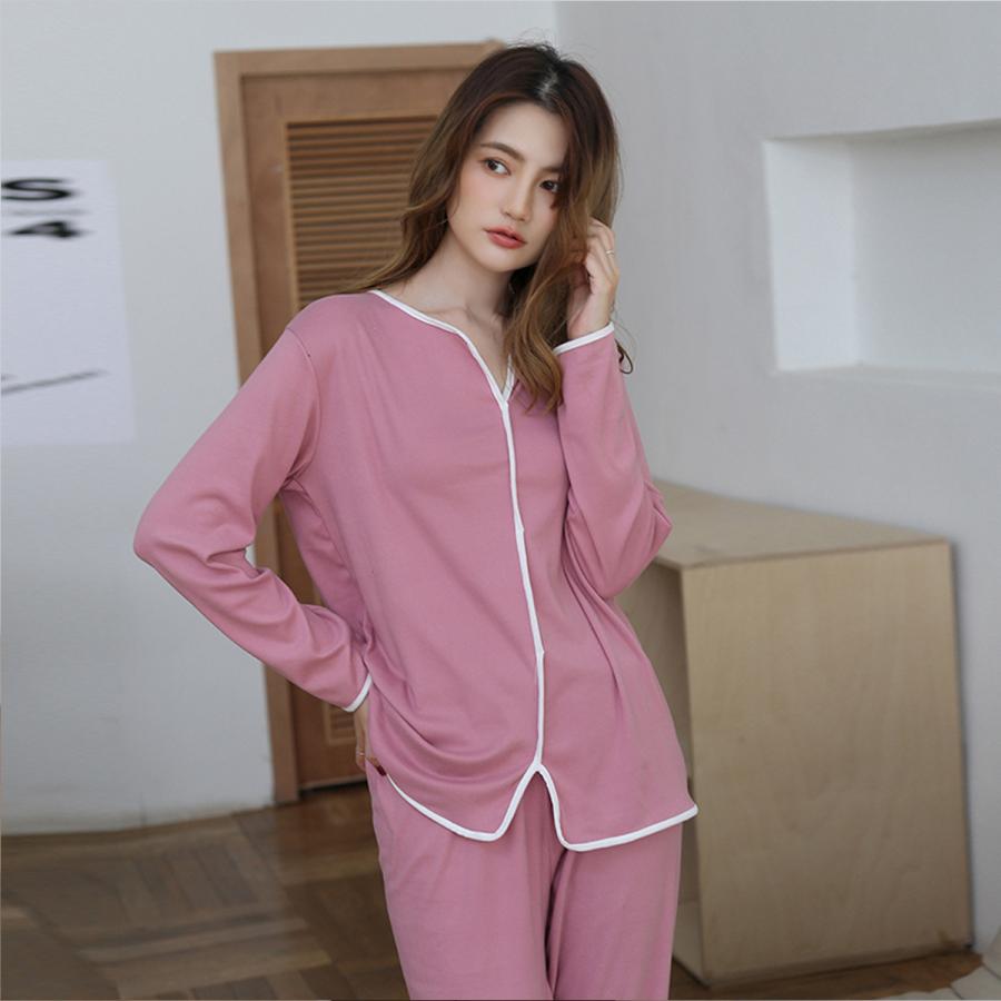 パジャマ レディース 長袖 春 部屋着 セットアップ 上下セット 女性 ルームウエア 寝間着 ナイトウエア リラックスウェア セット 可愛い | ブランド登録なし | 14