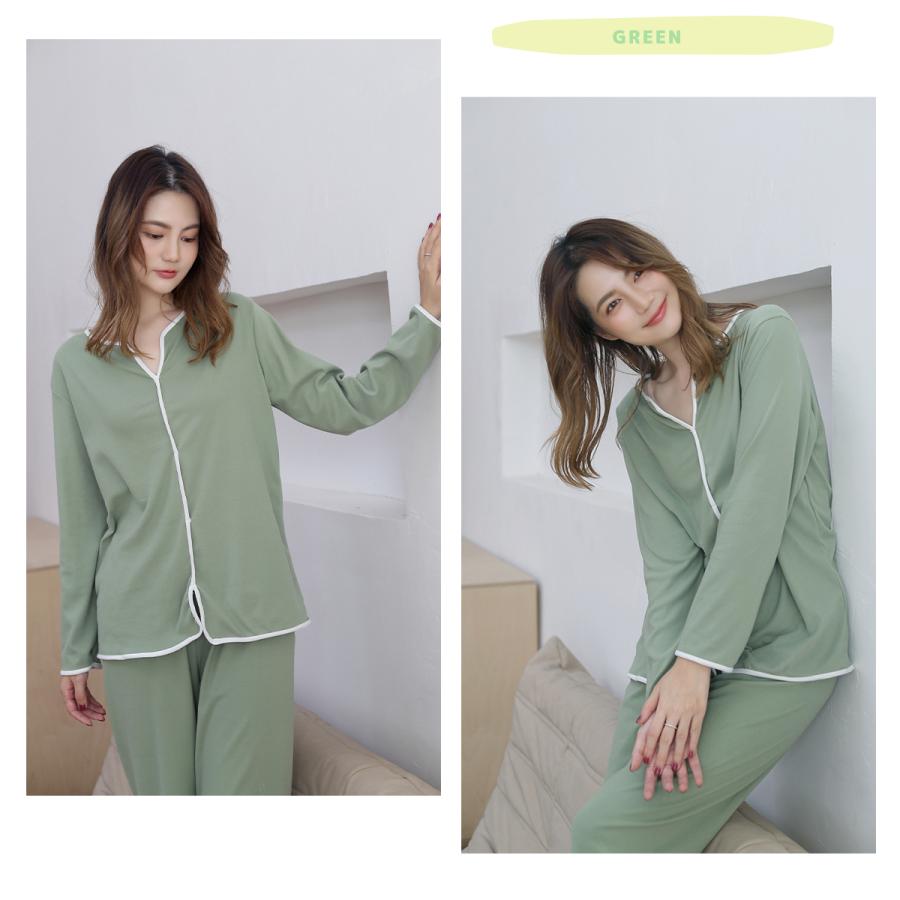 パジャマ レディース 長袖 春 部屋着 セットアップ 上下セット 女性 ルームウエア 寝間着 ナイトウエア リラックスウェア セット 可愛い | ブランド登録なし | 05
