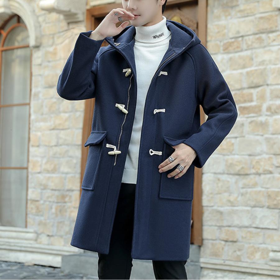 ダッフルコート メンズ コート ロング丈 ダッフルコート アウター シンプル ロングコート メンズファッション アウター 無地 Matrix 通販 Yahoo ショッピング