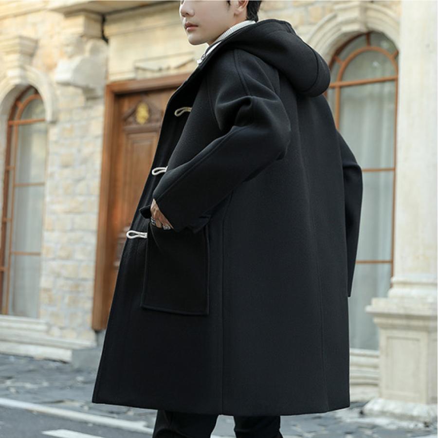 ダッフルコート メンズ コート ロング丈 ダッフルコート アウター シンプル ロングコート メンズファッション アウター 無地 Matrix 通販 Yahoo ショッピング