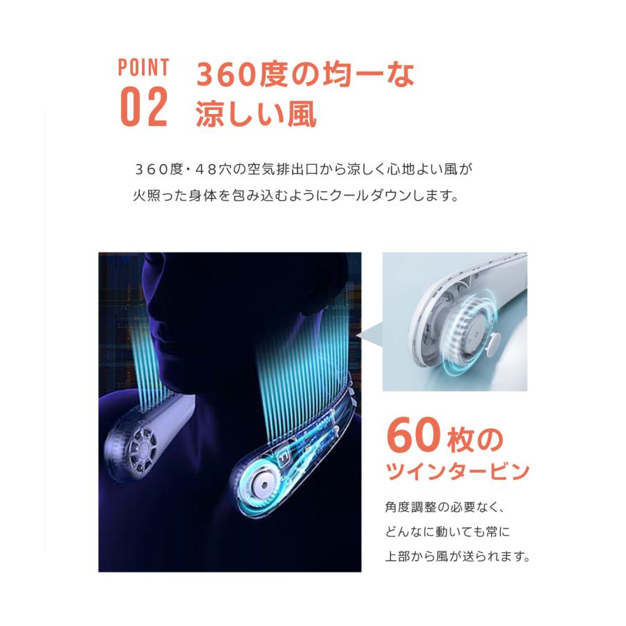 TORRAS 正規品 熱中症対策 首掛け 扇風機 ハンズフリー 携帯 持ち運び