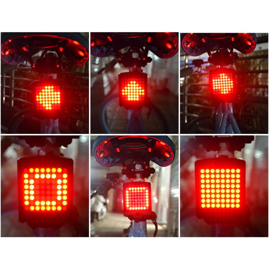 期間限定特価】 ウインカー LED ランプ ライト スマート テールライト IP55 点滅 USB充電 自転車 サイクル 方向指示器 ZALAXY  sitmarket.cz