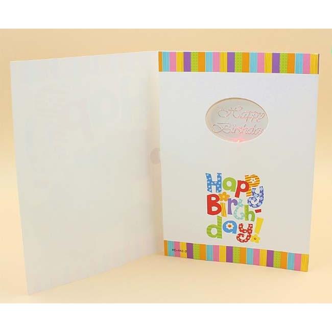 バースデーカード立体字、音楽付きライト付きバースデーカード　誕生日プレゼント　ギフト メール便 | ブランド登録なし | 05