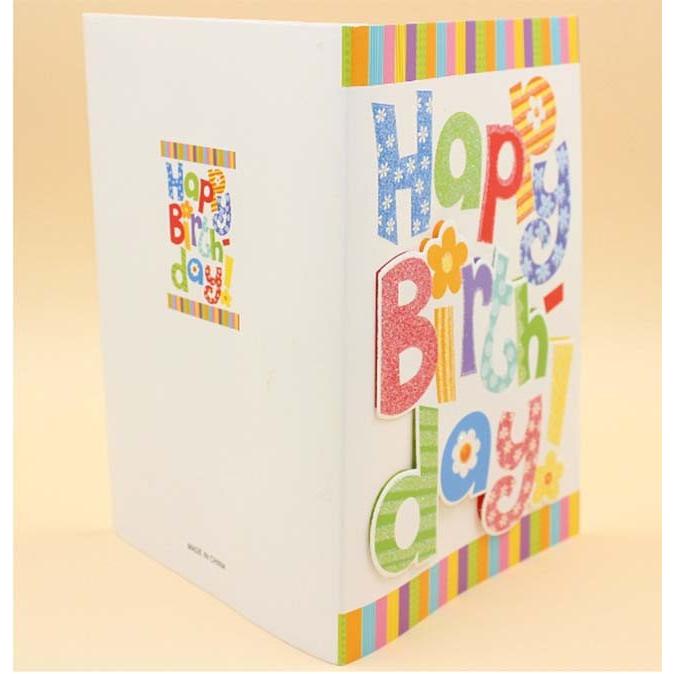 バースデーカード立体字、音楽付きライト付きバースデーカード　誕生日プレゼント　ギフト メール便 | ブランド登録なし | 06