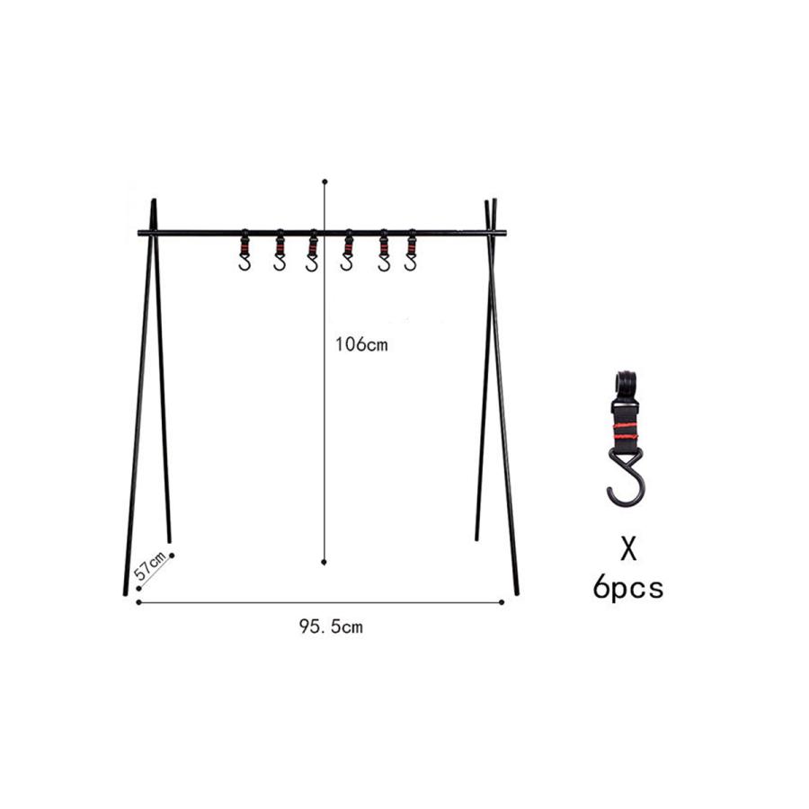 ハンギングラック Lサイズ キャンプ用品 | ブランド登録なし | 10