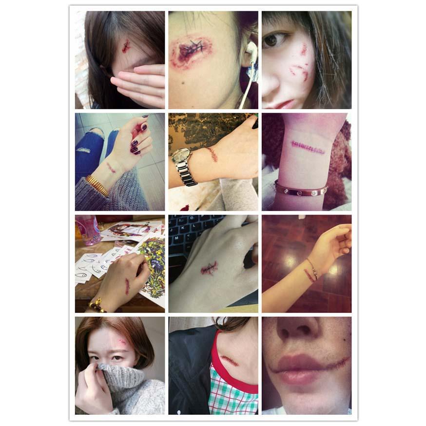 ハロウィン コスチューム 傷シール おばけ キズシール 仮装 ボディー シール 傷 ゾンビ　コスプレ　特殊メイク 怪我 フェイク |  | 04