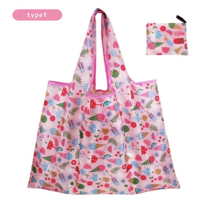 エコバッグ パッカブル 折りたたみ 花柄 コンパクト お買い物バッグ おしゃれ 買い物バッグ 軽量 シンプル サブバッグ ショッピングバッグ 手さげ | ブランド登録なし | 06