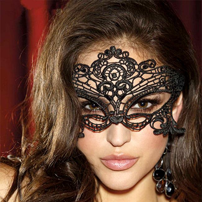 ハロウィン 総レース アイマスク クイーン 仮面 レディース