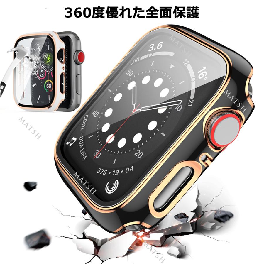 【SALE／95%OFF】 アップルウォッチ カバー apple watch ケース 保護 ゴールド シルバー ライン 44mm 40mm