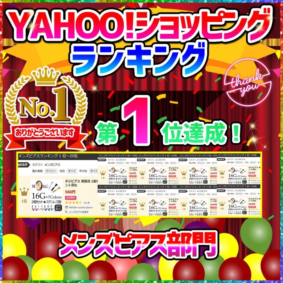 ネジピアス 両耳用 ステンレス 2個セット ねじ 釘 くぎ ユニーク 