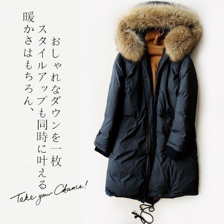 日本格安 ダウンコート レディース ロング丈 秋冬用 アウター 暖かい 防風防寒 オシャレ 厚手 新作 ネイビー 純正卸売 Ssl Daikyogo Or Jp
