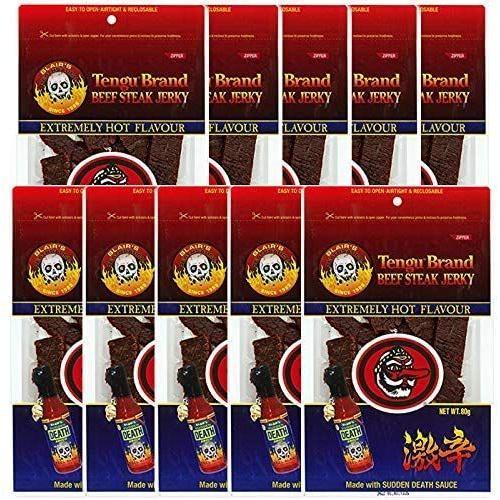 21年新作入荷 テング ビーフジャーキー 激辛 80g 10袋セット おつまみ 天狗 おつまみ珍味 Headshotsbar Com