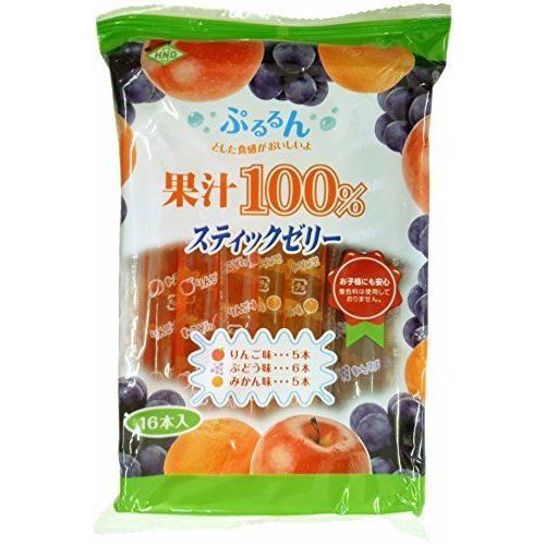 花田食品 果汁100%スティックゼリー 16本×12袋｜matsu-take｜02