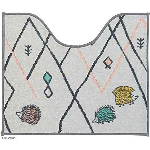 リサ ラーソン ハリネズミ トイレマット 50cm 60cm変形 Lisa Larson トイレ用品 Lisa グレー Larson