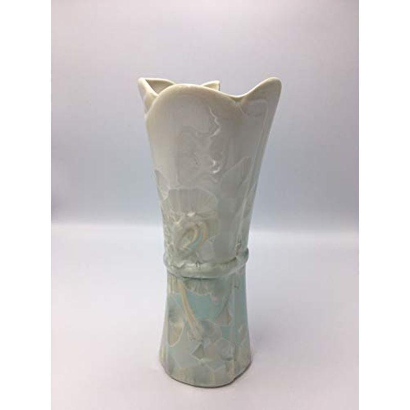 バッチャン焼き ギフト ホワイト ペールグリーングラデーション花瓶 中 マツタケストアー 通販 Yahoo ショッピング