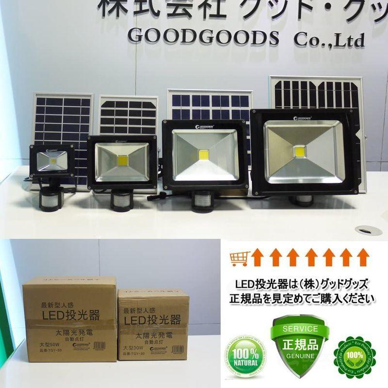 GOODGOODS lights LED ライト ソーラーライト 2灯式 20W 屋外 防水 