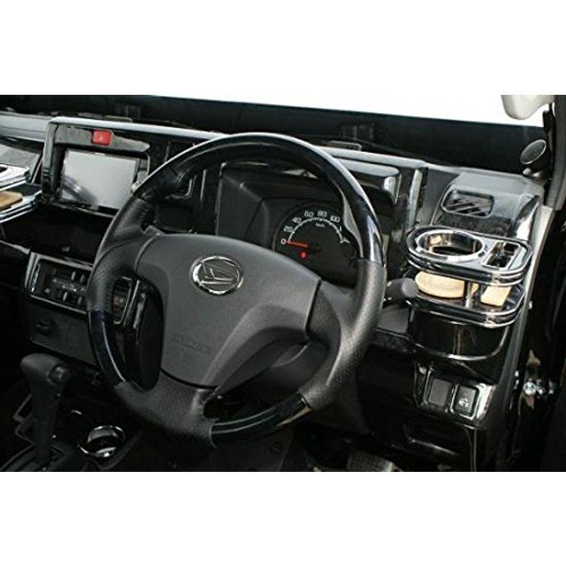 ハイゼットトラック S500P系 ガングリップスポーツタイプステアリング 黒ウッド調 90691397 その他ハンドル、ステム用品