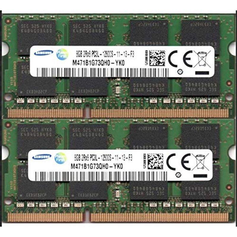 68%OFF!】 ノート用メモリ SAMSUNG PC3L-12800S DDR3L 1600 8GB 2枚組 計16GB  1.35Vamp;1.5V両対応 整備済