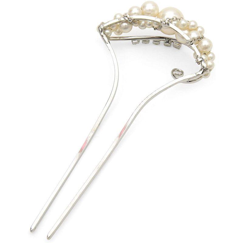 美品 和装小物 パール調 銀 シルバー かんざし 花しおり 髪飾り シルバー Kanzashi 11 2 ヘアアクセサリー 簪 かんざし 髪飾り Acte Paris Org