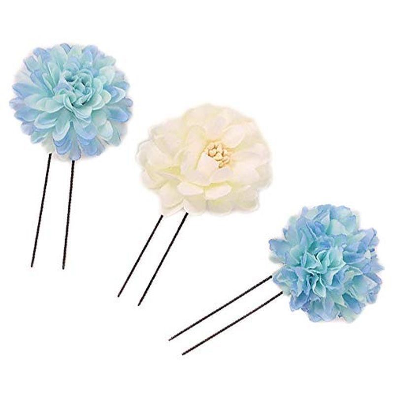 髪飾り 成人式 花 振袖 袴 白 水色 青 小さい おしゃれ 可愛い 髪型 ヘアスタイル ヘアアレンジ ドライフラワー No 9 4513 マツタケストアー 通販 Yahoo ショッピング