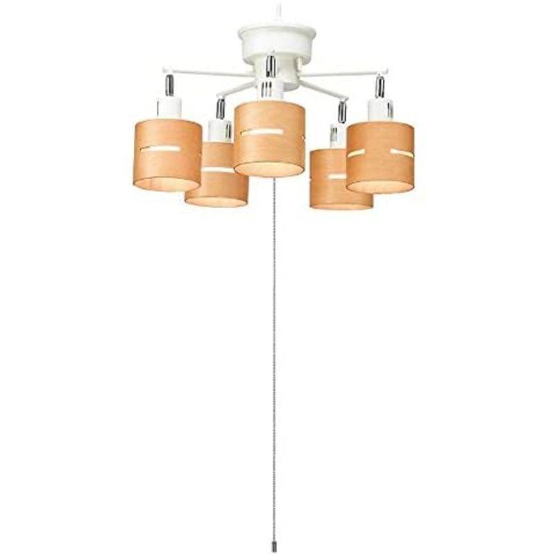 YAZAWA(ヤザワコーポレーション) 5灯ウッドセードシーリング ナチュラル CEX60X02NA ヤザワコーポレーション 5灯ウッドセードシーリング ナチュラル CEX60X02NA