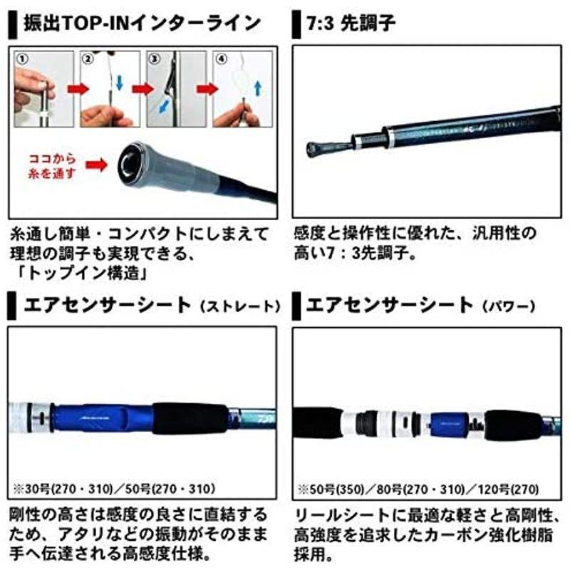 ダイワ(DAIWA) 船インターラインロッド IL 帆影・Y 120-270・Y 釣り竿 DAIWA 船インターラインロッド IL 帆影 釣り竿 mm