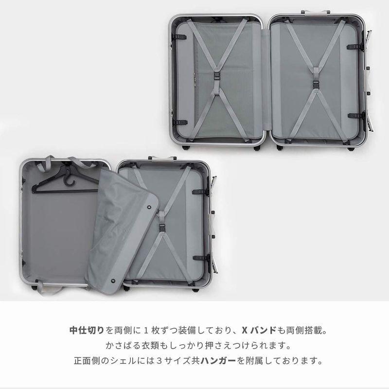 【値下げ・名盤】 スーツケース キャリーバッグ キャリーケース ハード シボ加工 M サイズ 5日 6日 7日 日本製 無料受託手荷物可 フレーム TSAロッ 【R7084802942】(25303円)