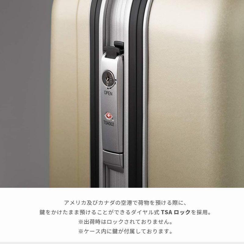 【2026年1月8日以降の発送予定】 スーツケース キャリーバッグ キャリーケース ハード シボ加工 M サイズ 5日 6日 7日 日本製 無料受託手荷物可 フレーム TSAロッ 【QGW6279526058】(22427円)