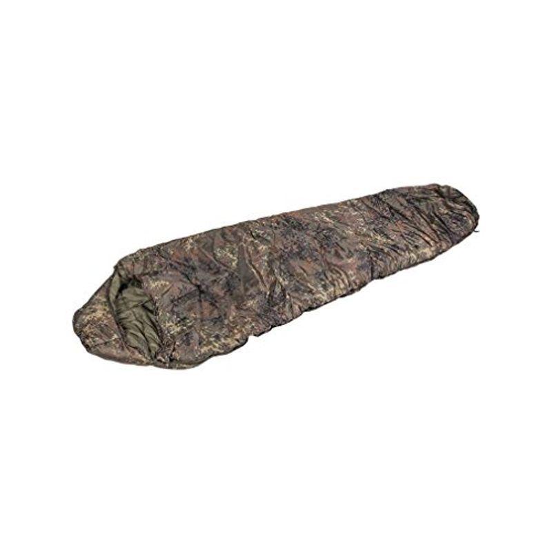 MIL-TEC スリーピングバッグ 寝袋 シェラフ マミー型 400g 中綿2層式 - BW FLECKTARN Camo 迷彩