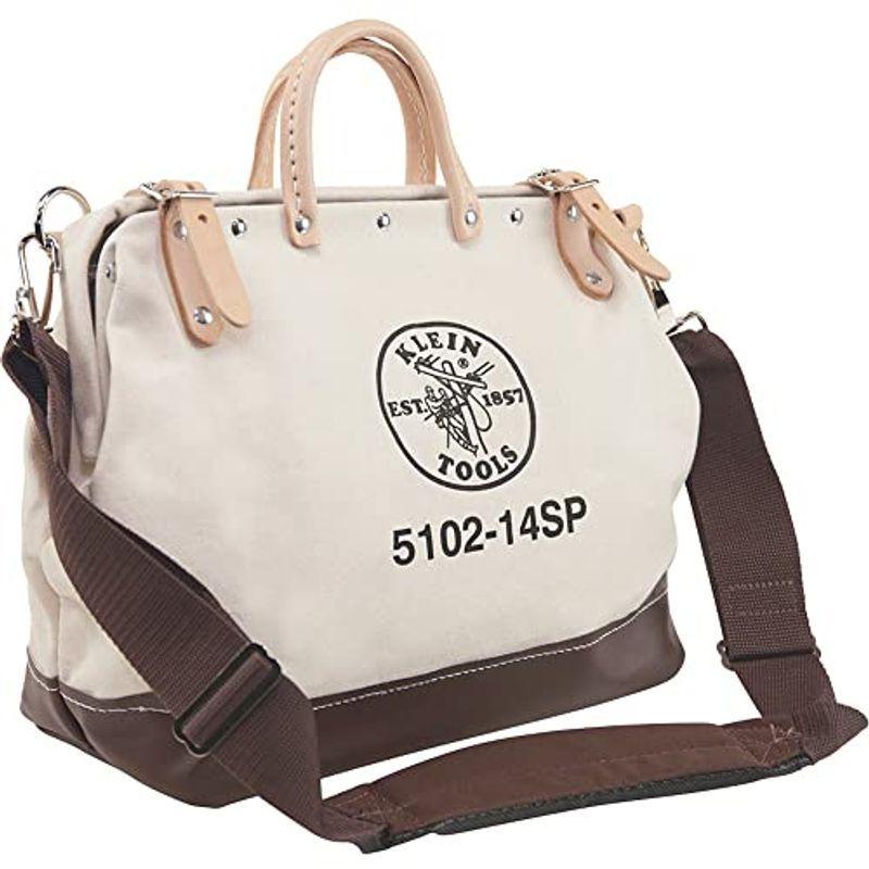 Tool Bag with Detachable Shoulder Strap 14-Inch, 10 Inside Pockets for