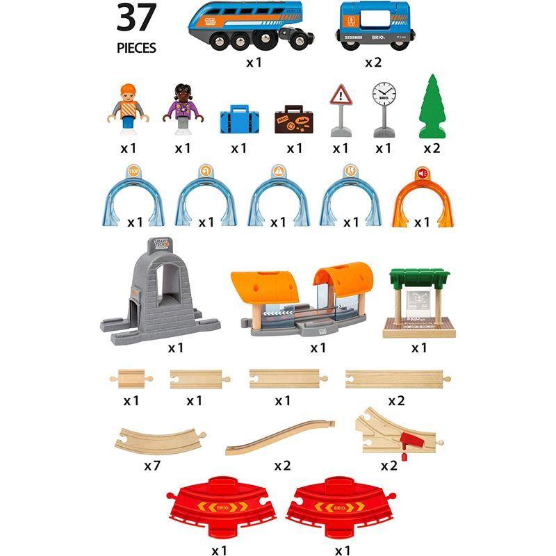 BRIO ( ブリオ ) スマートテックサウンド DXセット 全37ピース 3歳~ ( 電動車両 電車 おもちゃ 木製 レール ) 3397 ブリオ スマートテックサウンド DXセット 全37ピース 3歳 電動車両 電車 おもちゃ 木製 レール