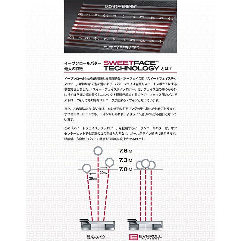 【新品 送料込み】 EVNROLL イーブンロール ER11V マレットパター SHORT SLANT 33インチ（ER11V MALLET PUTTER）Vシ 【DGJ1260938990】(45034円)