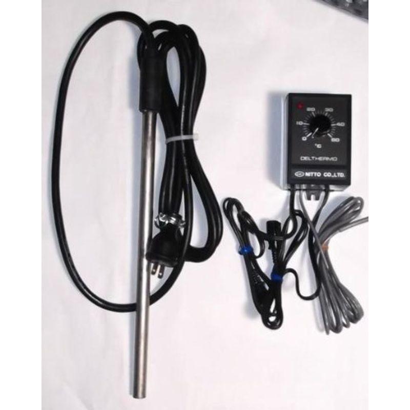 日東チタンヒーター単相100V 1KW(投込み)＋デルサーモ