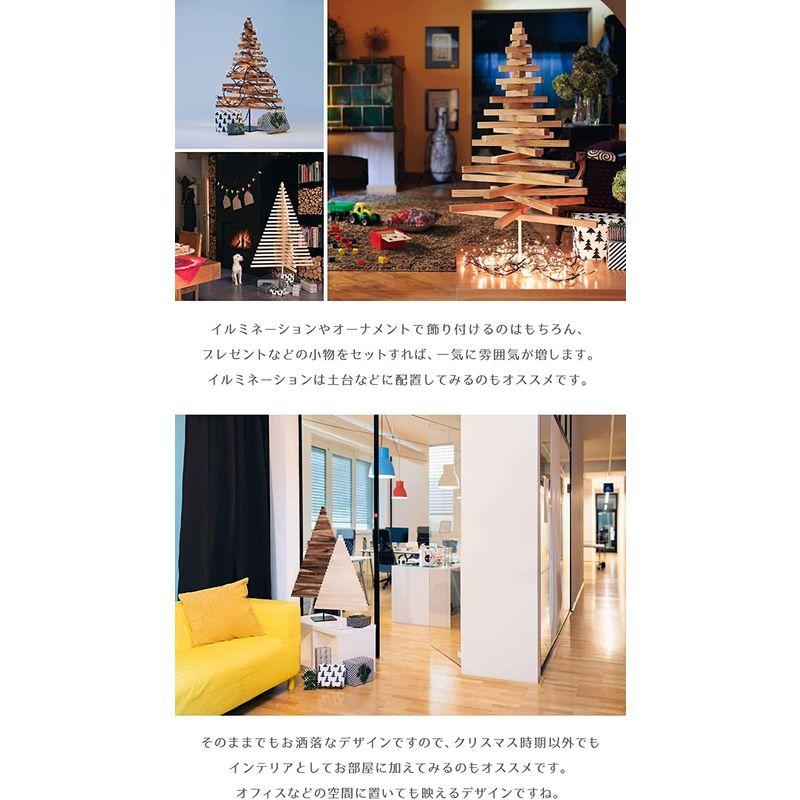 hello　yellow　houseYELKA　×　クリスマスツリー　(オーク　large　ブラック)